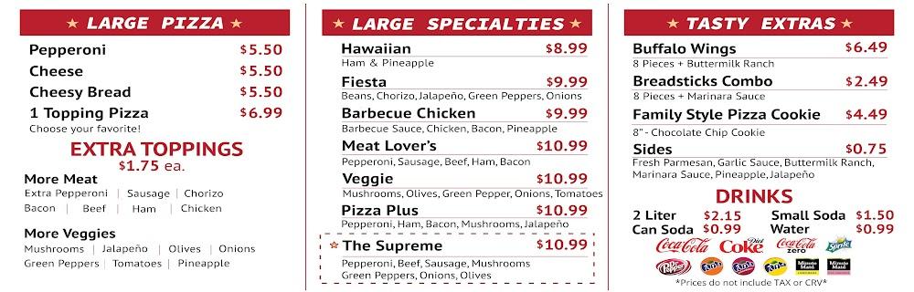 Fast 5 Pizza Want It All Meal